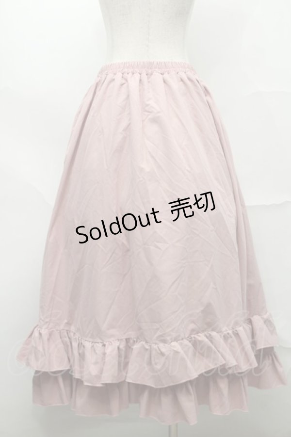 画像2: FLC / MINA*ティアードスカート LL ピンク S-25-09-04-058-LO-SK-AS-ZS (2)
