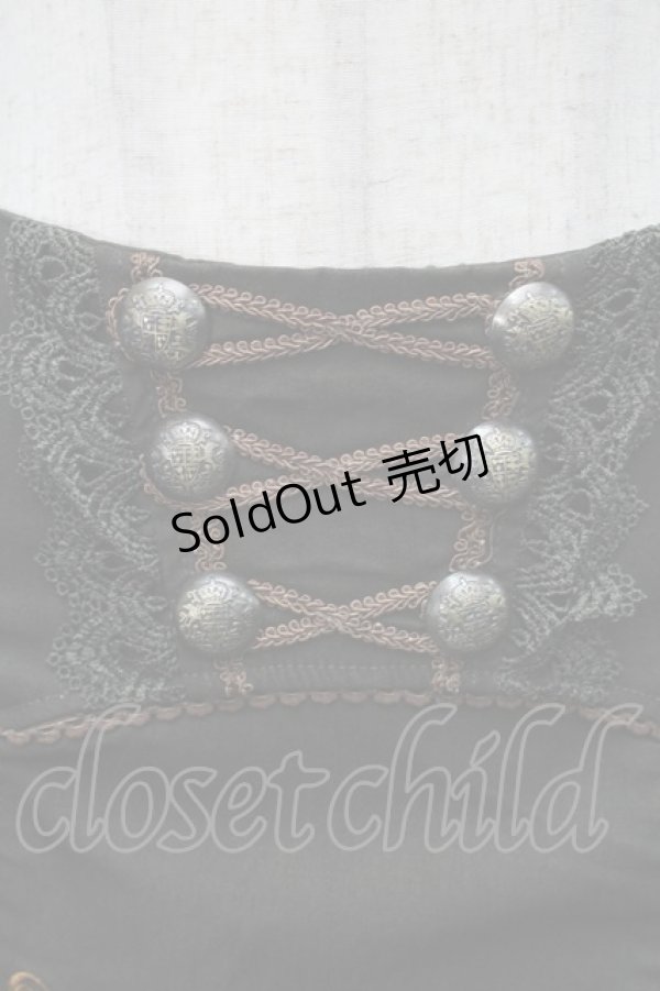 画像3: OZZ ANGELO / 刺繍ナポレオンスカート  カーキ S-25-09-04-060-OO-SK-HR-ZS (3)