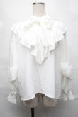 画像1: LOLITA / ナシジムジブラウス 4L 白 S-25-09-04-009-LO-OP-AS-ZS (1)