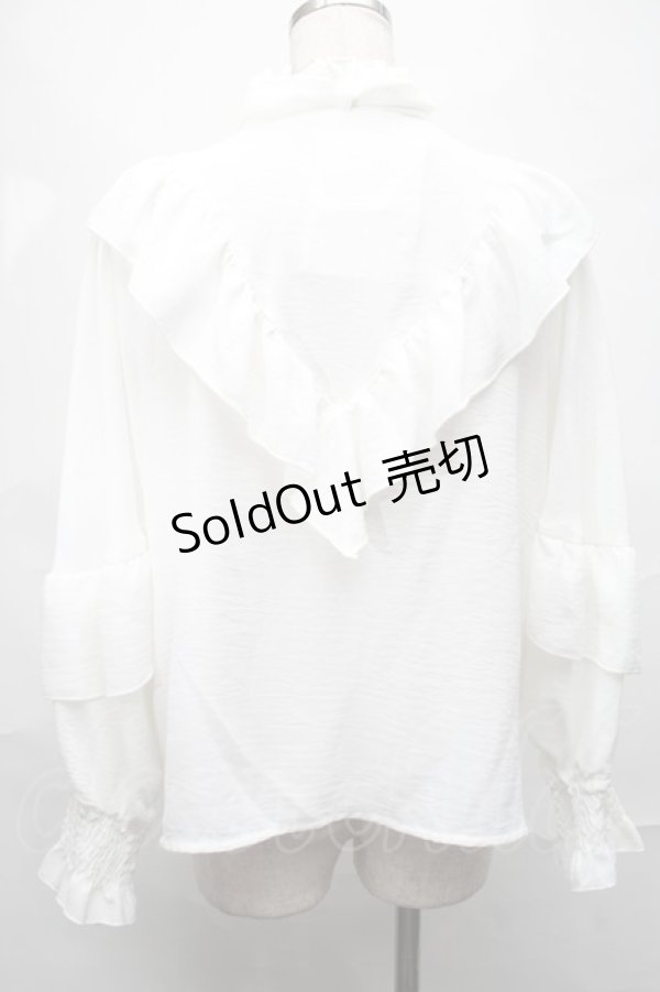 画像2: LOLITA / ナシジムジブラウス 4L 白 S-25-09-04-009-LO-OP-AS-ZS (2)