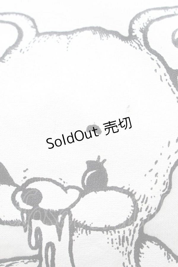 画像3: 【SALE】monomania / よだれベアプルオーバー  白 S-25-09-04-010-PU-TO-HR-ZT066 (3)