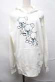 画像1: monomania / yodarebearフードプルオーバー  白 S-25-09-04-011-PU-TO-HR-ZS (1)