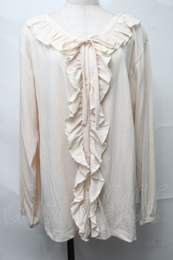 画像1: m petit by misako / テンAOリブムジフリルJK LL オフ S-25-09-04-013-LO-BL-AS-ZS (1)