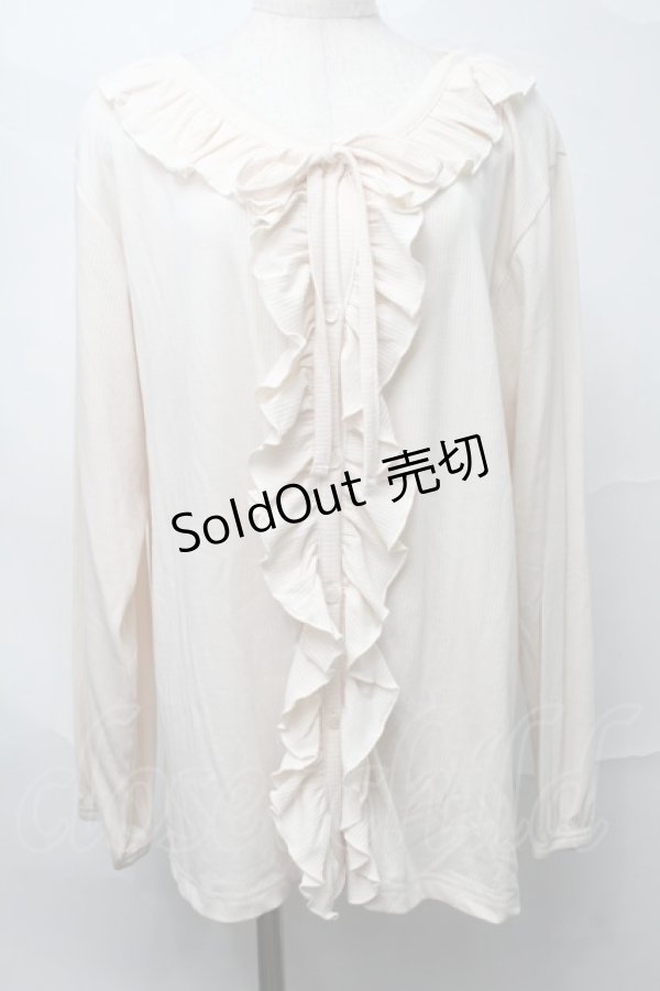 画像1: m petit by misako / テンAOリブムジフリルJK LL オフ S-25-09-04-013-LO-BL-AS-ZS (1)