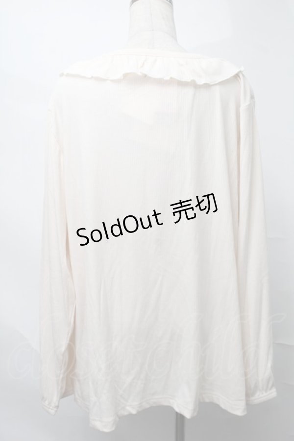 画像2: m petit by misako / テンAOリブムジフリルJK LL オフ S-25-09-04-013-LO-BL-AS-ZS (2)