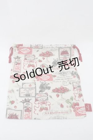 画像: PINK HOUSE / サロンドフレーズ巾着  オフ S-25-09-04-003-LO-BG-AS-ZS