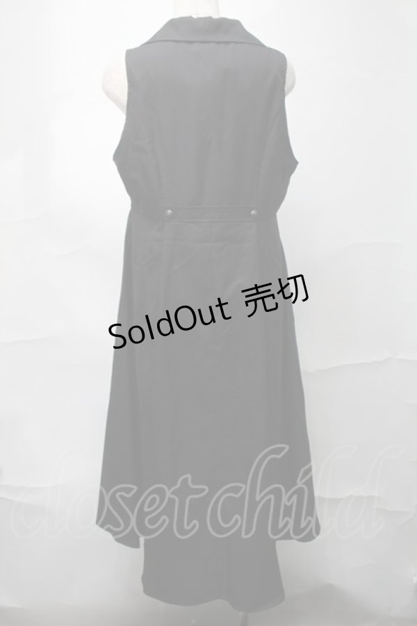 画像2: axes femme / ジレ風ロングベスト  黒 S-25-09-04-028-AX-TO-AS-ZS (2)