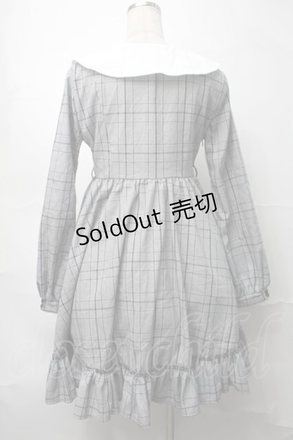 画像2: Favorite / チェック切替ワンピース  グレー S-25-09-04-033-LO-OP-HR-ZS (2)