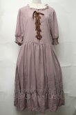 画像1: m petit by misako / AMレースアップワンピース 4L 中桃 S-25-09-04-038-LO-OP-AS-ZS (1)