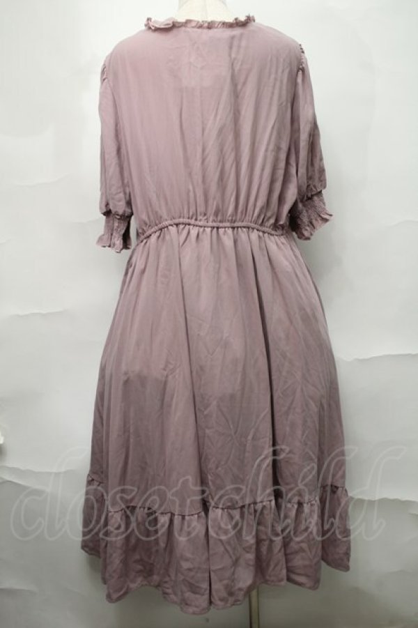 m petit by misako / AMレースアップワンピース 4L 中桃 S-25-09