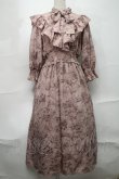 画像1: melume / makiコラボ花柄ワンピース 4L ピンク S-25-09-04-039-LO-TO-AS-ZS (1)