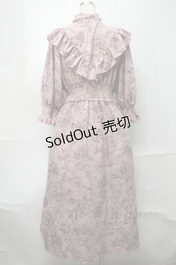 画像2: melume / makiコラボ花柄ワンピース 4L ピンク S-25-09-04-039-LO-TO-AS-ZS (2)