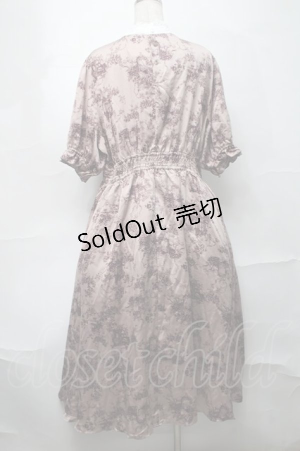 画像2: m petit by misako / トワルドジュイワンピース 4L 中桃 S-25-09-04-040-LO-OP-AS-ZS (2)