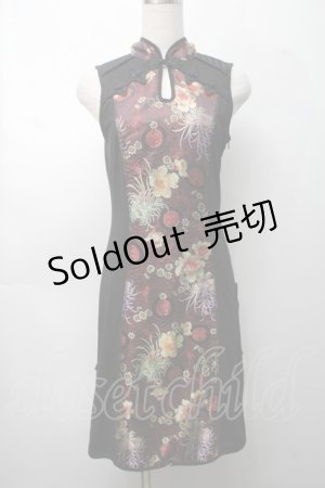 画像: Ozz oneste / チャイナロングトップス  黒 S-25-09-05-033-OO-TO-AS-ZS