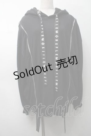 画像: REFLEM / ドラゴン刺繍BIGパーカー  黒 S-25-09-05-038-PU-JA-HR-ZS