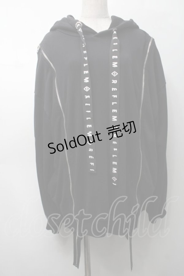 画像1: REFLEM / ドラゴン刺繍BIGパーカー  黒 S-25-09-05-038-PU-JA-HR-ZS (1)