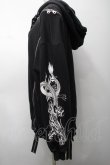 画像3: REFLEM / ドラゴン刺繍BIGパーカー  黒 S-25-09-05-038-PU-JA-HR-ZS (3)