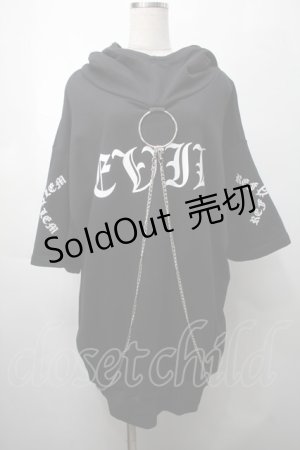 画像: REFLEM / リングチェーン付きPK/フーディー/プルオーバーパーカー F ブラック S-25-09-05-039-PU-TO-SZ-ZS