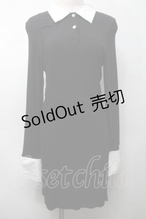 画像: KILL STAR / バイカラーワンピース  黒ｘ白 S-25-09-05-040-SL-OP-HR-ZS