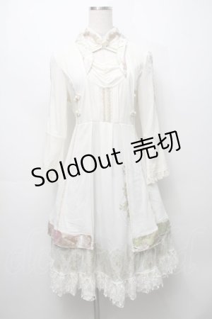 画像: Ozz oneste / レイヤード風和チャイナワンピース  アイボリー S-25-09-05-045-OO-OP-SZ-ZS