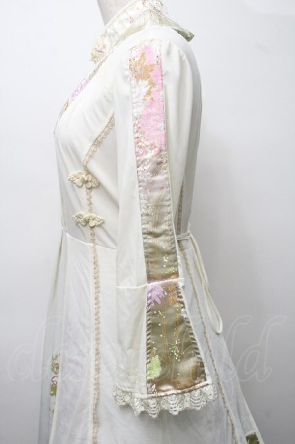 画像3: Ozz oneste / レイヤード風和チャイナワンピース  アイボリー S-25-09-05-045-OO-OP-SZ-ZS (3)