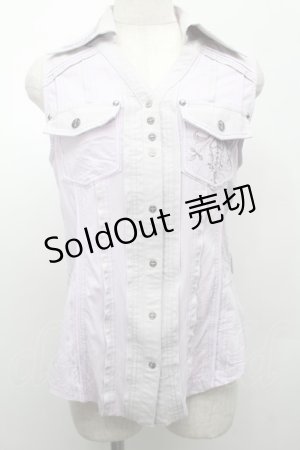 画像: Rozen Kavalier / ノースリーブブラウス  ラベンダー S-25-09-05-007-OO-TO-AS-ZS