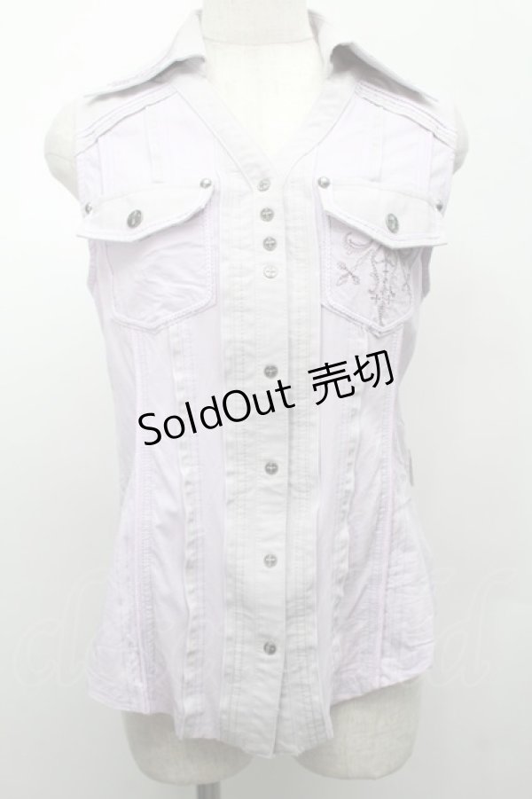 画像1: Rozen Kavalier / ノースリーブブラウス  ラベンダー S-25-09-05-007-OO-TO-AS-ZS (1)