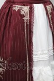 画像3: Surfacespell / Unfinished刺繍スカート  ワイン S-25-09-05-050-LO-SK-AS-ZS (3)