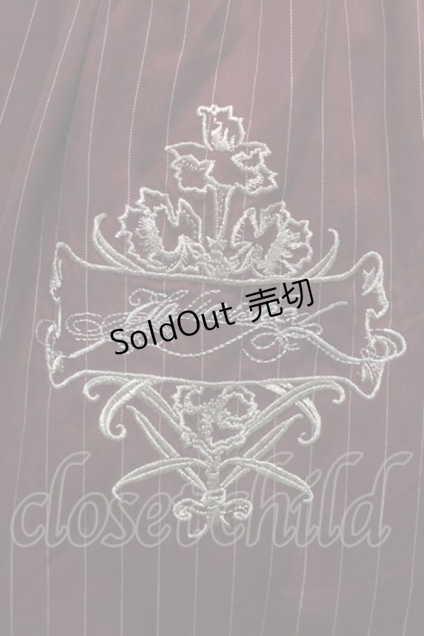 画像4: Surfacespell / Unfinished刺繍スカート  ワイン S-25-09-05-050-LO-SK-AS-ZS (4)