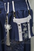 画像3: Ozz oneste / タッセルデザイン扇ハイウエストパンツ  青Ｘ白 S-25-09-05-053-OO-PA-SA-ZS (3)