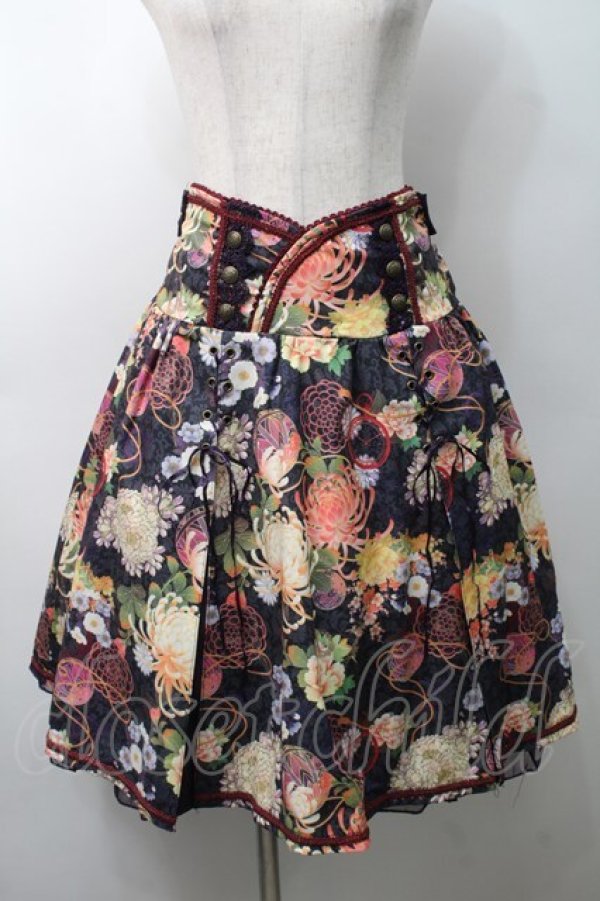 Ozz oneste / 和柄スカート S-25-09-05-054-OO-SK-AS-ZS