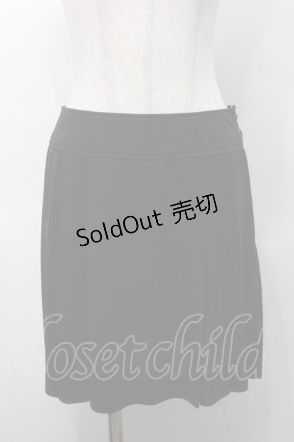 画像1: MICHEL KLEIN / プリーツスカート  黒 S-25-09-05-057-LO-PA-HR-ZS (1)