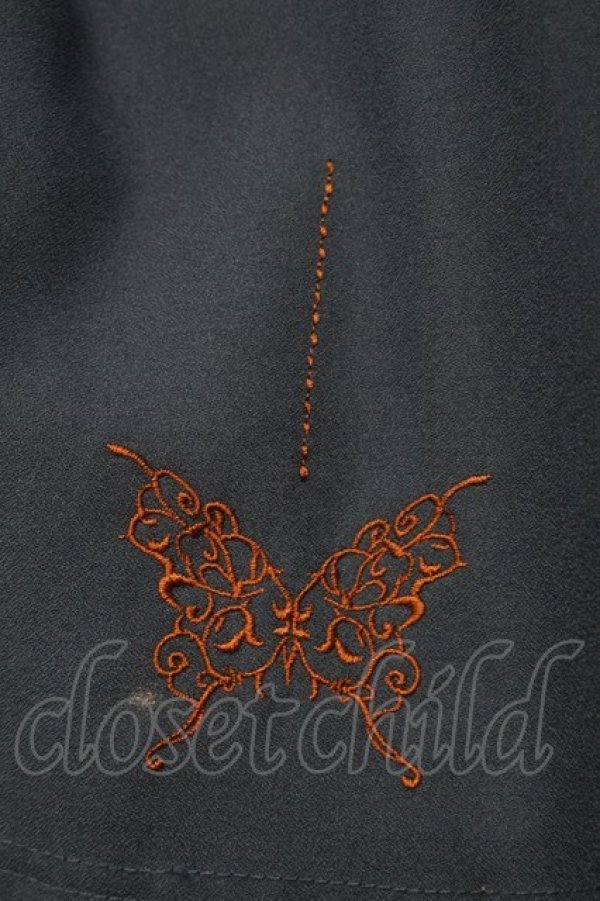 画像8: Ozz oneste / 扇プリント袴スカート  グリーン S-25-09-05-059-OO-SK-SA-ZS (8)