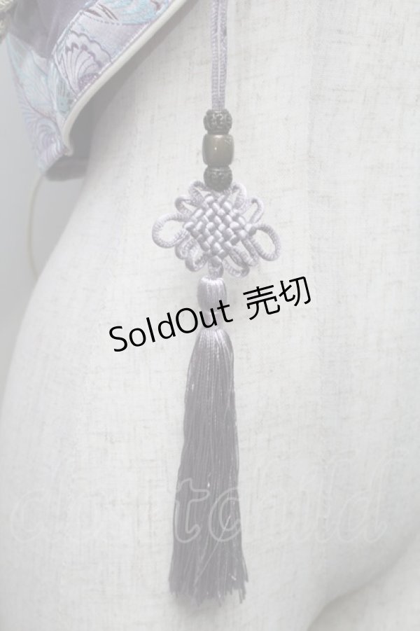 画像4: Ozz oneste / フラワー刺繍ハイネック着物袖ボレロ  パープル S-25-09-05-008-OO-BL-SA-ZS (4)