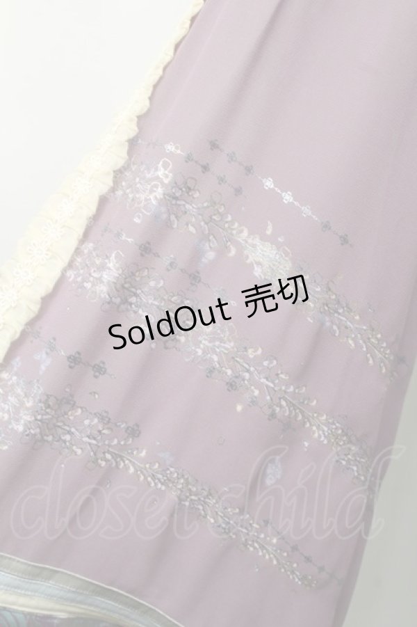 画像5: Ozz oneste / フラワー刺繍ハイネック着物袖ボレロ  パープル S-25-09-05-008-OO-BL-SA-ZS (5)