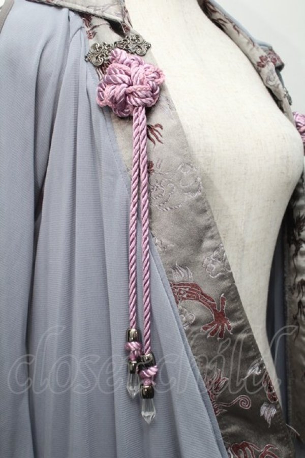 画像3: Ozz oneste / タッセルモチーフ着物袖カーディガン  サックス S-25-09-05-009-OO-TO-SA-ZS (3)