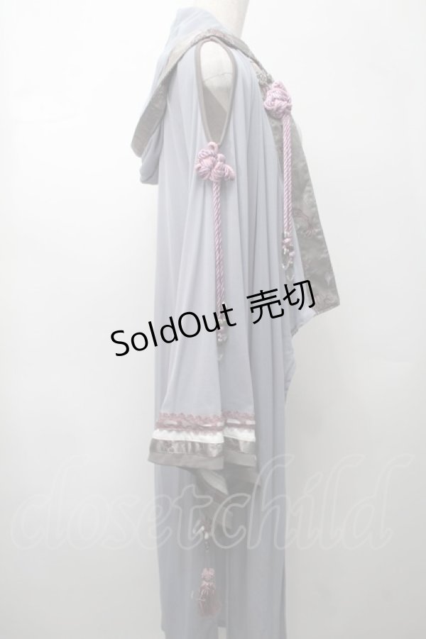 画像4: Ozz oneste / タッセルモチーフ着物袖カーディガン  サックス S-25-09-05-009-OO-TO-SA-ZS (4)