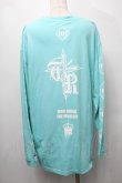 画像2: TRAVAS TOKYO / Furry bear　プリント ロングスリーブカットソー  ミント S-25-09-05-012-PU-TO-ET-ZS (2)