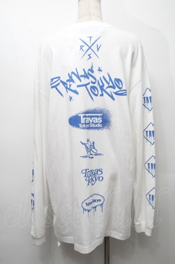 画像2: TRAVAS TOKYO / Furry bear　プリント ロングスリーブカットソー  オフ S-25-09-05-015-PU-TO-ET-ZS (2)