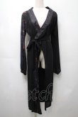 画像1: Ozz oneste / 着物風ロングカーディガン  黒 S-25-09-05-027-OO-TO-SZ-ZS (1)