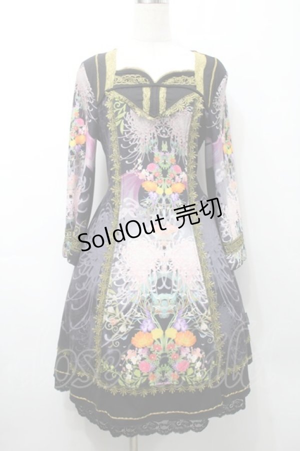 画像1: Ozz oneste / 和柄起毛ワンピース  マルチ S-25-09-05-029-OO-OP-OW-ZS (1)