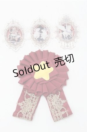 画像: Royal Princess Alice / アクリルバッジロゼット  ワイン S-25-09-06-005-LO-ZA-AS-ZS