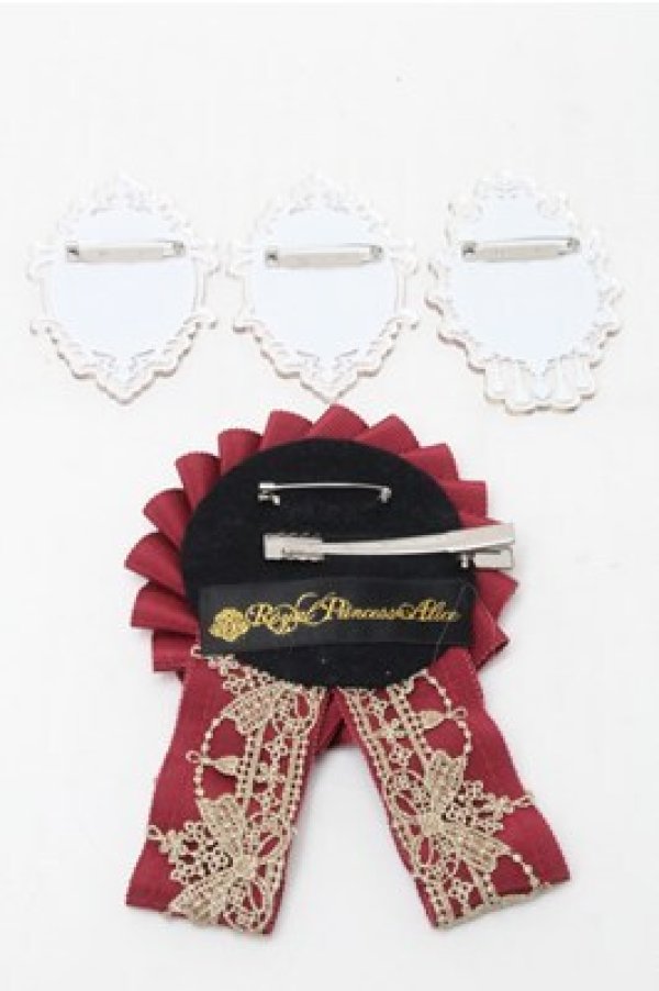 画像2: Royal Princess Alice / アクリルバッジロゼット  ワイン S-25-09-06-005-LO-ZA-AS-ZS (2)
