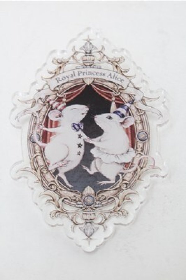 画像3: Royal Princess Alice / アクリルバッジロゼット  ワイン S-25-09-06-005-LO-ZA-AS-ZS (3)