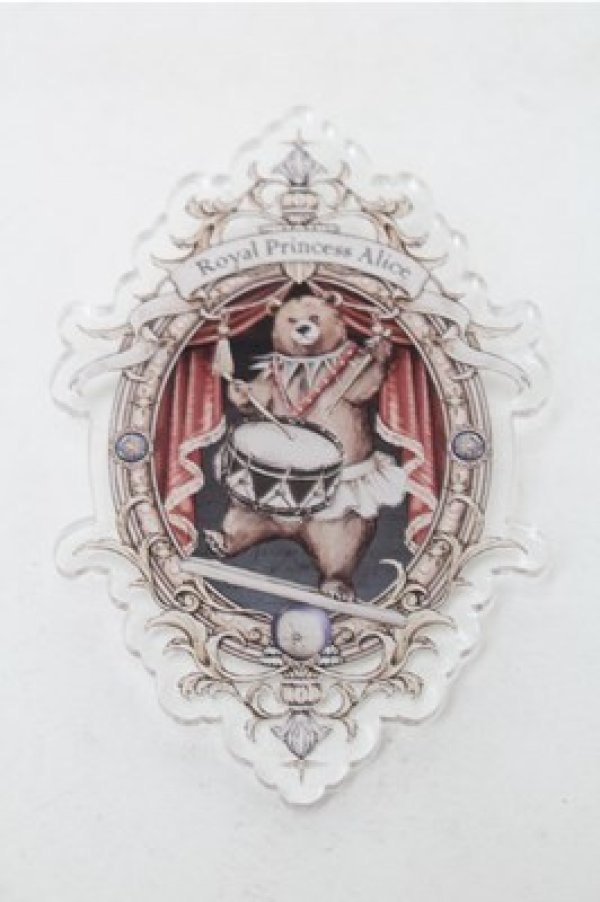 画像4: Royal Princess Alice / アクリルバッジロゼット  ワイン S-25-09-06-005-LO-ZA-AS-ZS (4)