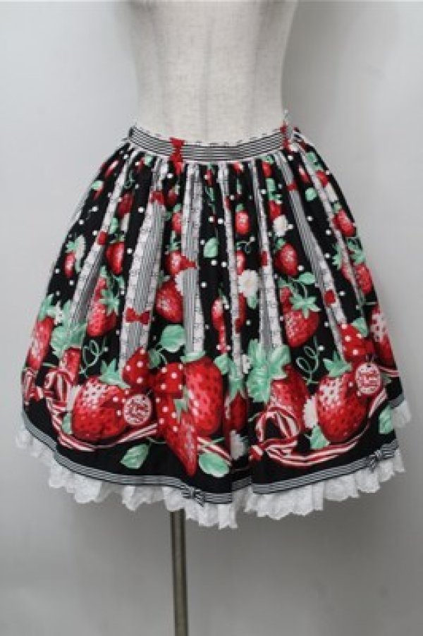 アンジェリックプリティ 摘みたていちご エプロン風スカート Angelic Pretty - アンジェリック プリティー摘みたていちご