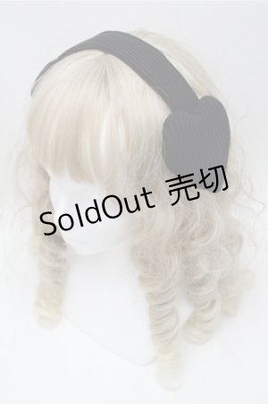 画像: MILK / ハートヘッドドレス  黒 S-25-09-06-013-ML-AC-AS-ZS