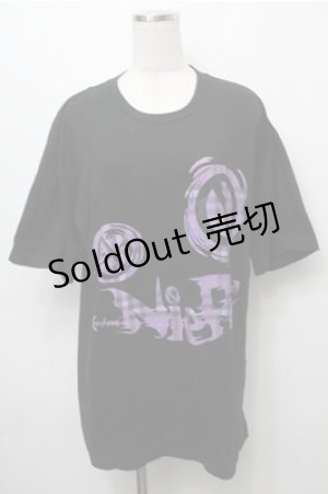 画像: NieR Clothing / プリントTシャツ  黒 S-25-09-06-029-PU-TS-HR-ZS
