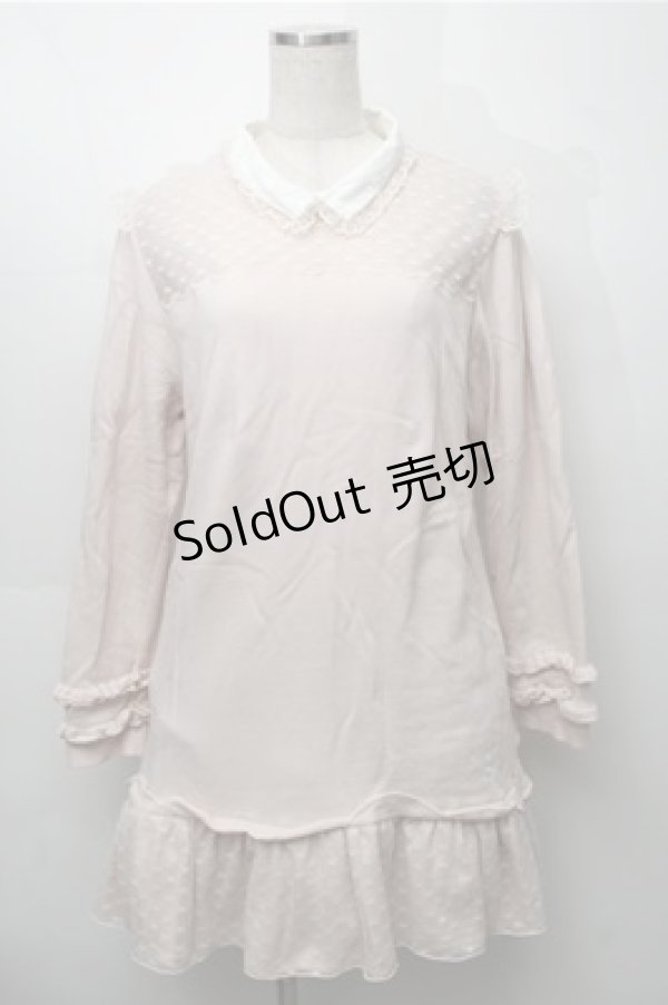 画像1: LIZ LISA / ハートAライン裏毛ワンピース  ピンク S-25-09-06-035-LO-OP-HR-ZS (1)