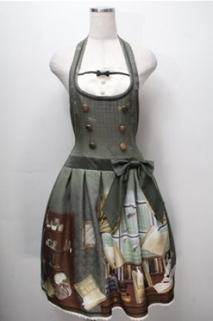 画像: ALICE and the PIRATES / Dear Sir,~ベイカー街の不思議なミステリー~ジャンパースカートI型  グリーン S-25-09-07-045-PA-OP-HR-ZS